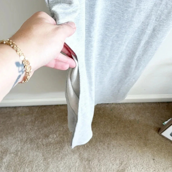 Anthropologie Saturday Sunday gray stretchy pullover Halter Maxi Dress sz small - Picture 4 of 8